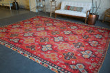 old rug, antique rug, earthy colors, faded colors, Turkish rug, vintage rug, flat weave, kilim rug, large area rug, square rug, Wild Shaman, Portland, Oregon, rug store, rug shop, local shop