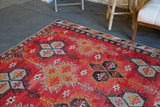old rug, antique rug, earthy colors, faded colors, Turkish rug, vintage rug, flat weave, kilim rug, large area rug, square rug, Wild Shaman, Portland, Oregon, rug store, rug shop, local shop