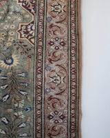 old rug, antique rug, earthy colors, faded colors, Turkish rug, vintage rug, soft rug, Portland, Oregon, rug store, rug shop, local shop, pile rug, ottoman rug, oriental rug, floral rug