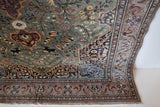 old rug, antique rug, earthy colors, faded colors, Turkish rug, vintage rug, soft rug, Portland, Oregon, rug store, rug shop, local shop, pile rug, ottoman rug, oriental rug, floral rug