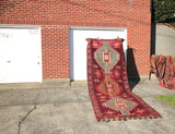 Vintage Kars Kilim 4.11x13.8ft