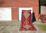 Vintage Kars Kilim 4.11x13.8ft