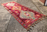 Vintage Kars Kilim 4.11x13.8ft