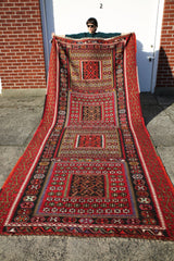 Vintage Kayseri Papatyali Kilim 5.5ftx12.4ft
