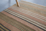 Vintage Anatolian Kilim 3.7ftx6.7ft