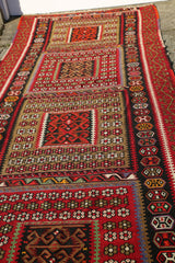 Vintage Kayseri Papatyali Kilim 5.5ftx12.4ft