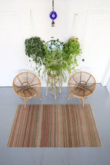 Vintage Anatolian Kilim 3.7ftx6.7ft