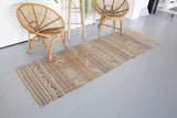 Vintage Anatolian Kilim Runner 2.9ftx8.2ft