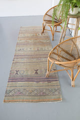 Vintage Anatolian Kilim Runner 2.9ftx8.2ft