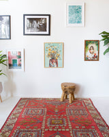 Vintage Turkish rug in living room setting, old rug, antique rug, pastel colors, faded colors, Turkish rug, vintage rug, soft rug, Portland, Oregon, rug store, rug shop, local shop