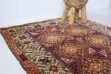 Vintage Turkish runner rug in living room setting, old rug, antique rug, pastel colors, faded colors, Turkish rug, vintage rug, soft rug, Portland, Oregon, rug store, rug shop, local shop