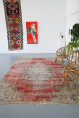 Vintage Isparta Rug 7.3ftx9ft