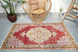 Old Turkish Anatolian Rug 3.7ftx6.3ft