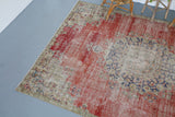 Vintage Isparta Rug 7.3ftx9ft