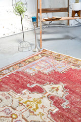 Old Turkish Anatolian Rug 3.7ftx6.3ft