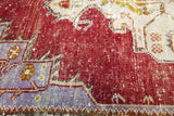 Old Turkish Anatolian Rug 3.7ftx6.3ft