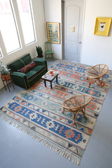 Vintage Kayseri Kilim 8.2ftx12.4ft