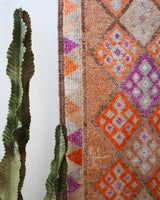 pile rug runner, Turkish rug, vintage rug, portland, rug shop, bright colors, wild shaman, runner rug, bold color, Portland, Oregon, rug store, rug shop, local shop, hallway runner, skinny runner, kilim runner,  earthy colors, faded colors