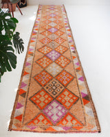 pile rug runner, Turkish rug, vintage rug, portland, rug shop, bright colors, wild shaman, runner rug, bold color, Portland, Oregon, rug store, rug shop, local shop, hallway runner, skinny runner, kilim runner,  earthy colors, faded colors