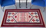 old rug, antique rug, earthy colors, faded colors, Turkish rug, vintage rug, flat weave, kilim rug, large area rug, square rug, Wild Shaman, Portland, Oregon, rug store, rug shop, local shop