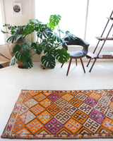 pile rug runner, Turkish rug, vintage rug, portland, rug shop, bright colors, wild shaman, runner rug, bold color, Portland, Oregon, rug store, rug shop, local shop, hallway runner, skinny runner