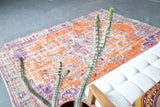 Old Demirci Oushak Rug 6.5ftx9.3ft