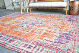 Old Demirci Oushak Rug 6.5ftx9.3ft