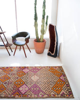 pile rug runner, Turkish rug, vintage rug, portland, rug shop, bright colors, wild shaman, runner rug, bold color, Portland, Oregon, rug store, rug shop, local shop, hallway runner, skinny runner