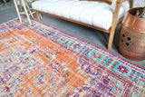 Old Demirci Oushak Rug 6.5ftx9.3ft