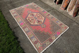 Vintage Faded Anatolian Rug 3.10ftx6.6ft