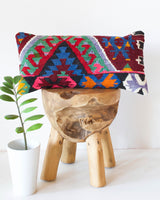 Turkish Kilim Pillow Cover & Ottoman Set