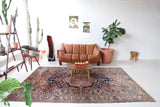old rug, antique rug, earthy colors, faded colors, Turkish rug, vintage rug, soft rug, Portland, Oregon, rug store, rug shop, local shop, pile rug, ottoman rug, oriental rug, floral rug