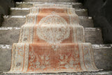 Vintage Faded Anatolian Turkish Rug