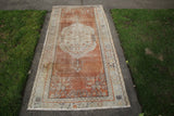 Vintage Faded Anatolian Turkish Rug