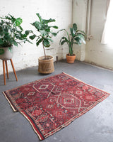 Turkish rug, vintage rug, flat weave, kilim rug, large area rug, square rug, Wild Shaman, Portland, Oregon, rug store, rug shop, local shop, bright colors, area rug, bold color