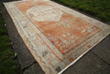 Vintage Faded Anatolian Turkish Rug