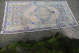 Vintage Faded Anatolian Turkish Rug