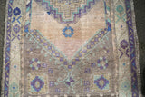 Vintage Faded Anatolian Turkish Rug