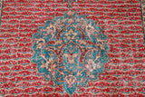 Old Demirci Oushak Rug 6.7ftx9.9ft