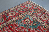 Old Demirci Oushak Rug 6.7ftx9.9ft