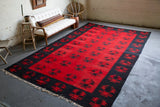 Vintage Sarkoy Kilim 8ftx13ft