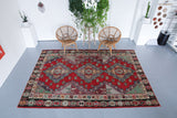 Old Adana Yörük Kilim 7xftx10.2ft