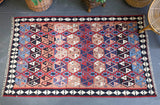 Turkish rug, vintage rug, flat weave, kilim rug, large area rug, square rug, Wild Shaman, Portland, Oregon, rug store, rug shop, local shop, bright colors, area rug, bold color