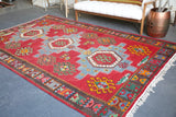 Old Kazak Kilim Rug