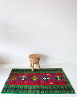 Turkish rug, vintage rug, flat weave, kilim rug, large area rug, square rug, Wild Shaman, Portland, Oregon, rug store, rug shop, local shop, bright colors, area rug, bold color