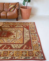 old rug, antique rug, earthy colors, faded colors, Turkish rug, vintage rug, soft rug, Portland, Oregon, rug store, rug shop, local shop, pile rug