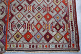 Old Anatolian Cicim Kilim Rug 5.5ftx8ft