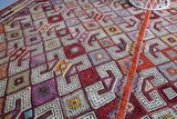 Old Anatolian Cicim Kilim Rug 5.5ftx8ft