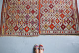 Old Anatolian Cicim Kilim Rug 5.5ftx8ft