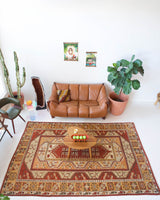 old rug, antique rug, earthy colors, faded colors, Turkish rug, vintage rug, soft rug, Portland, Oregon, rug store, rug shop, local shop, pile rug